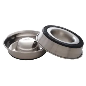 Dogit Stainless Steel Non-Skid Slow Feed Dog Bowl - 900 ml (30.5 fl.oz.)
