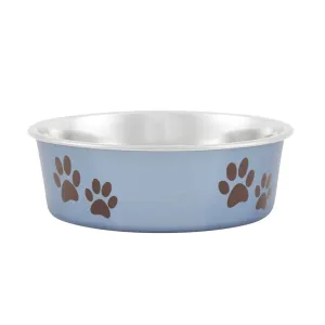 Loving Pets Metallic Blueberry Non-Skid Stainless Steel Pet Bowl