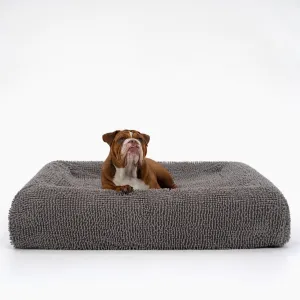 Orthopedic Memory Foam Dog Bed - Grey (Medium)