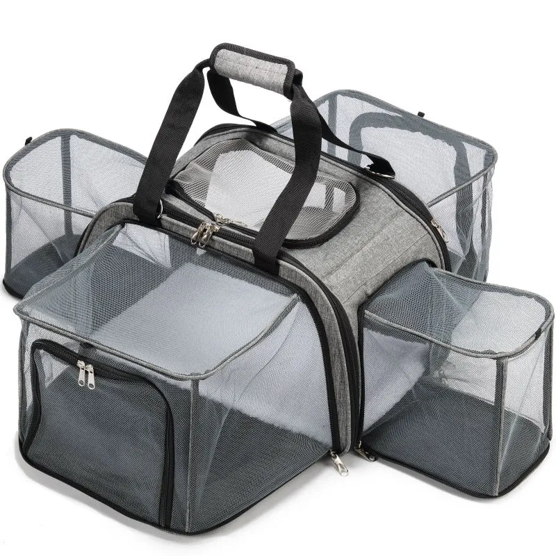 Petique, Happy Camper Dog Carrier [Tote/Shoulder Strap/Roller Bag]