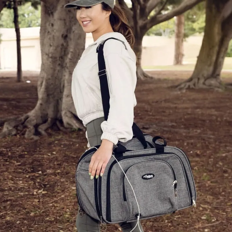Petique, Happy Camper Dog Carrier [Tote/Shoulder Strap/Roller Bag]