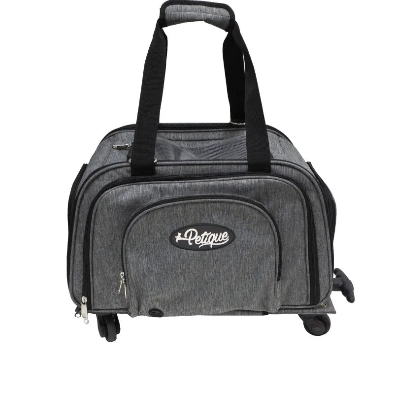 Petique, Happy Camper Dog Carrier [Tote/Shoulder Strap/Roller Bag]