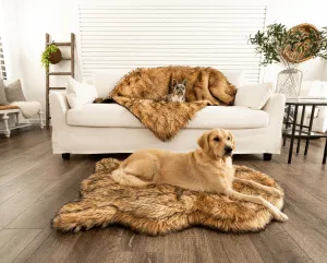 PupRug™ Orthopedic Bed   Matching Waterproof Blanket Bundle- Sable Tan