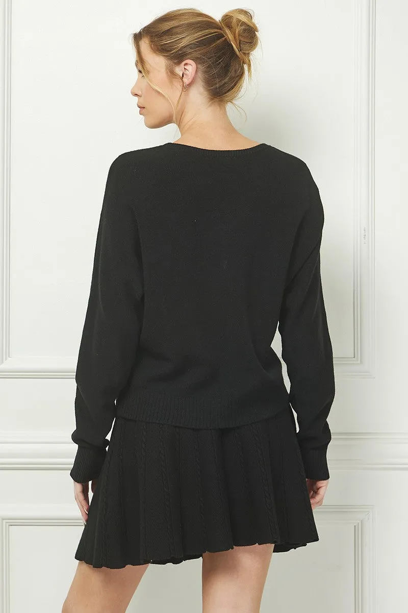 Raised Hearts Sweater