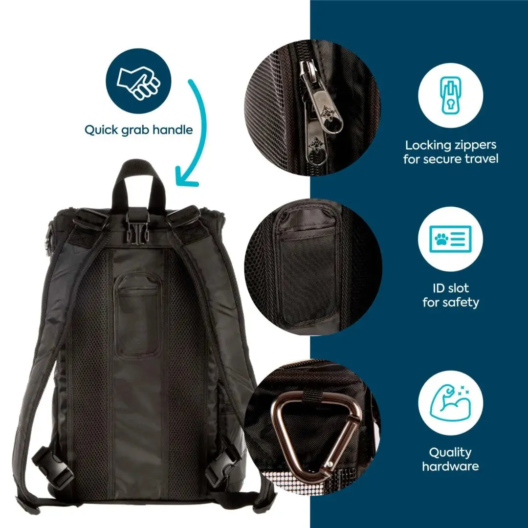SHERPA Deluxe Convertible Pet Carrier & Backpack, Medium