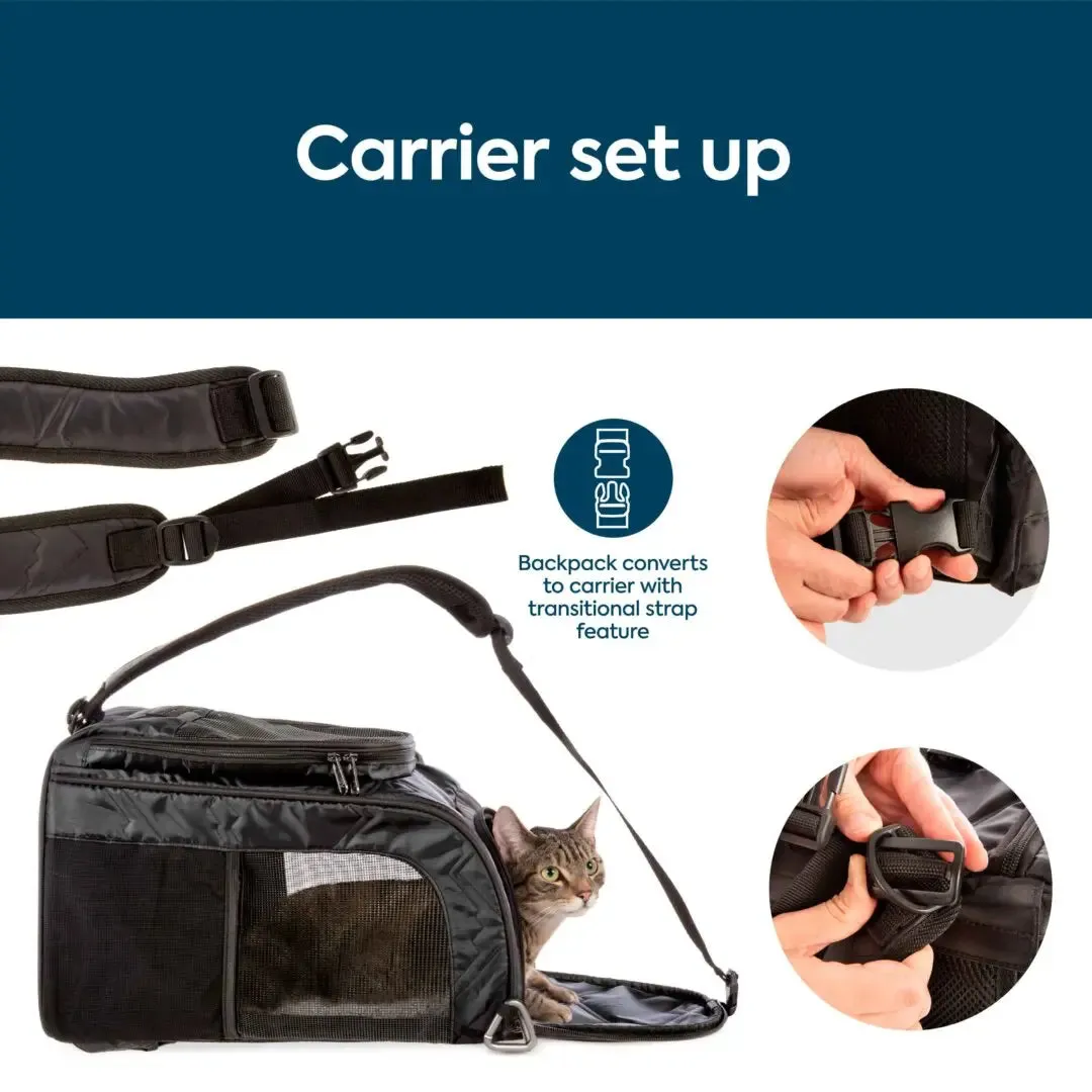 SHERPA Deluxe Convertible Pet Carrier & Backpack, Medium