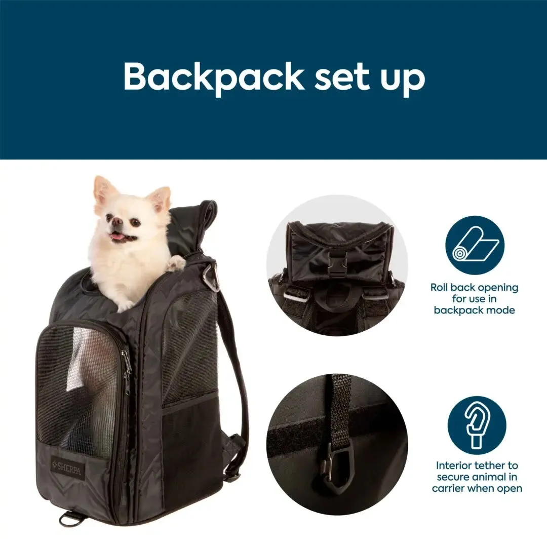 SHERPA Deluxe Convertible Pet Carrier & Backpack, Medium