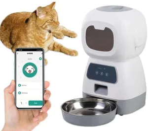 WiFi Smart 3.5L Automatic Pet Feeder with Voice Recorder & Slow Feed Mode
